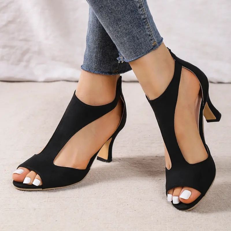 Sandales Peep Toe Talons Hauts