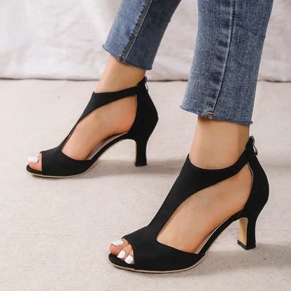 Sandales Peep Toe Talons Hauts