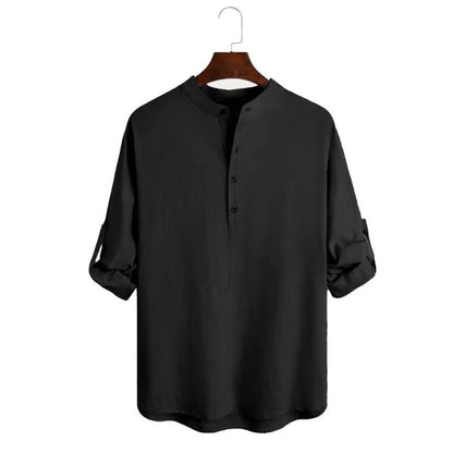 Blouse pour Homme avec Col Droit