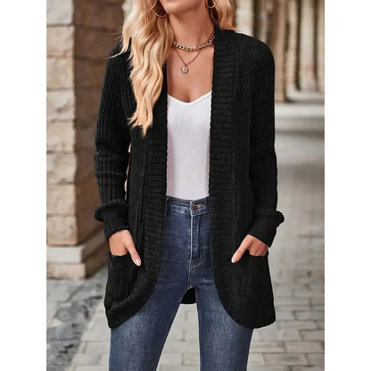 Cardigan Uni avec Poches